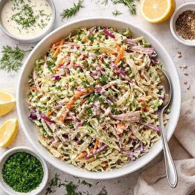 Image of Coleslaw Creamy Dill Cabbage Salad