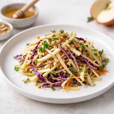 Image of Coleslaw with Apple and Honey Dressing