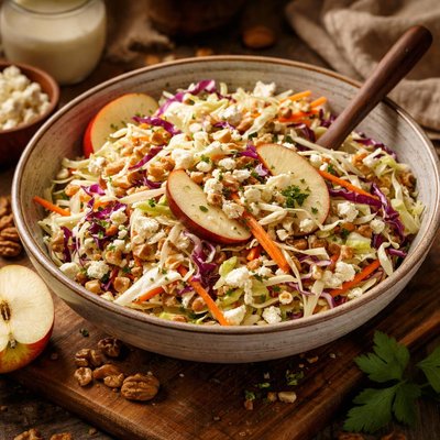 Image of Coleslaw with Apples and Feta