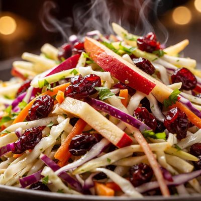 Image of Coleslaw with Apples Dried Cranberries