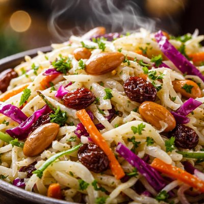 Image of Coleslaw with Peanuts and Raisins