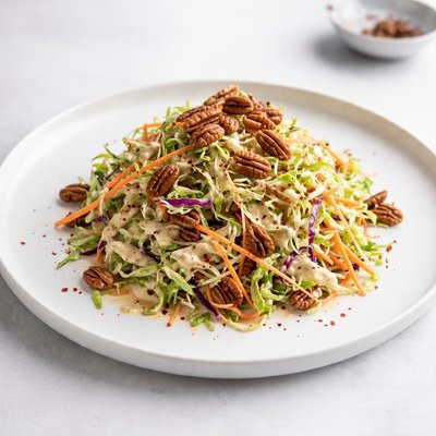 Image of Coleslaw with Pecans and Spicy Dressing