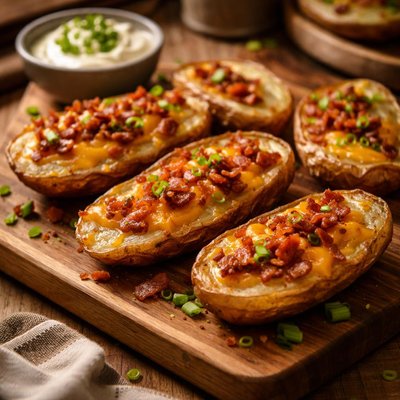 Image of College Guy Microwave Potato Skins Easy