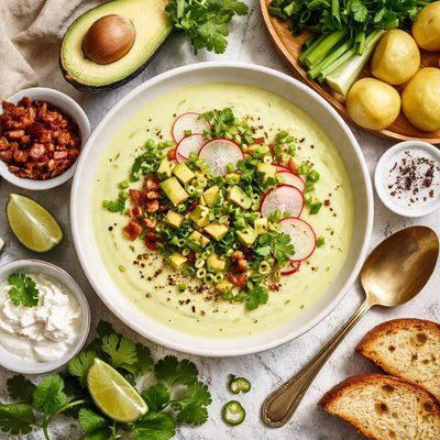 Image of Colombian Avocado Vichyssoise Sopa De Aguacate Y Papas