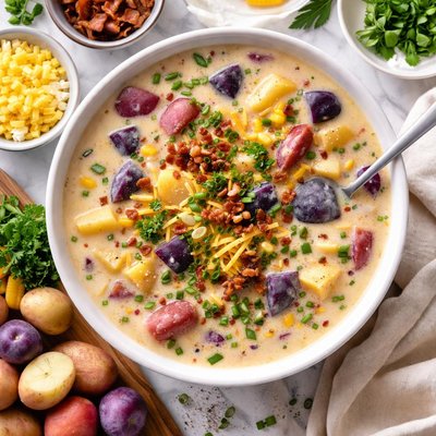 Image of Colorful Potato Soup