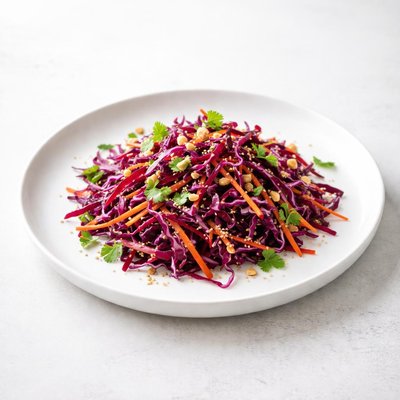 Image of Colorful Red Cabbage Salad