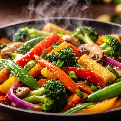 Image of Colorful Vegetable Stir Fry