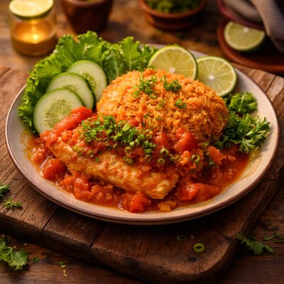 Image of Com Sot Ca Chua Vietnamese Tomato Rice