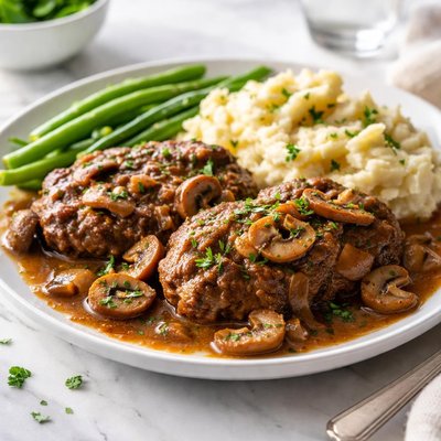 Image of Comfort Food Salisbury Steak