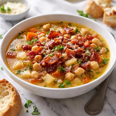 Image of Comfort Soup Chickpea and Bacon