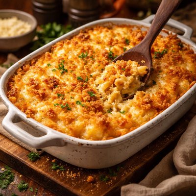 Image of Comforting Baked Macaroni and Cheese