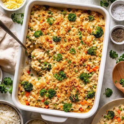 Image of Comforting Chicken Rice Casserole