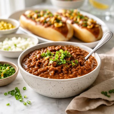 Image of Coney Island Sauce for Gaggers Hot Dogs