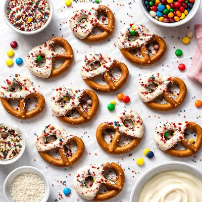 Image of Confetti Chocolate Pretzels