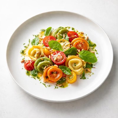 Image of Confetti on a Plate Italian Garden Tortellini
