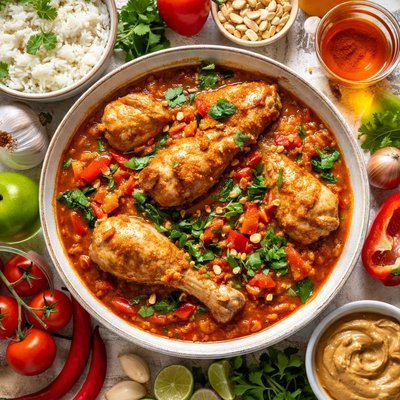 Image of Congo Chicken Moambe Stew