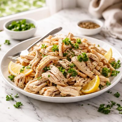 Image of Cooked Chicken for Dumplings