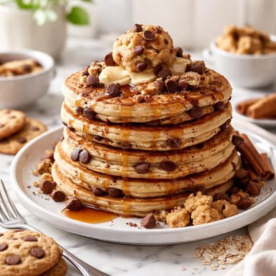 Image of Cookie Pancakes Chocolate Chip Snickerdoodle or Oatmeal