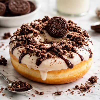 Image of Cookies and Cream Donut