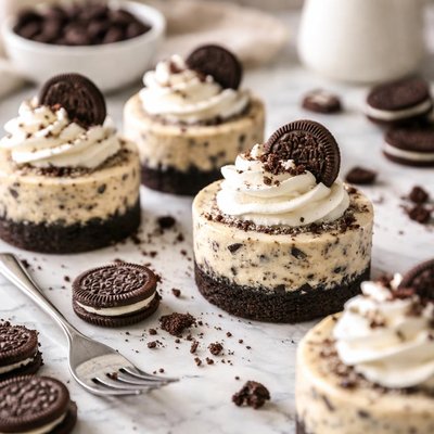 Image of Cookies and Cream Mini Cheesecakes