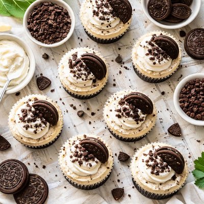 Image of Cookies N Cream Cheesecake Cupcakes