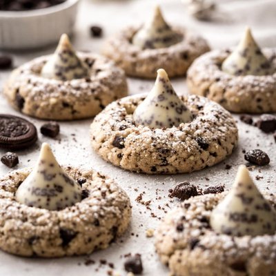 Image of Cookies N Cream Kiss Cookies
