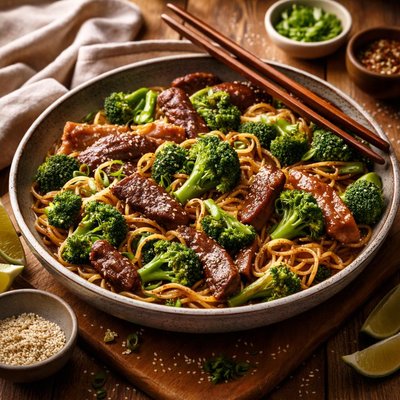Image of Cooking Light Beef Broccoli Lo Mein