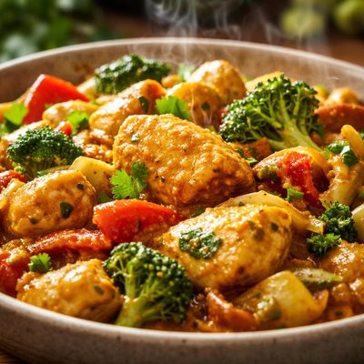 Image of Cooking Light Express Curried Chicken Saute