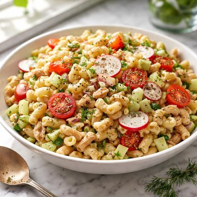 Image of Cool As a Cucumber Tuna Macaroni Salad