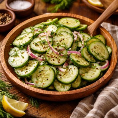 Image of Cool Cucumber Salad and Sooooo Easy