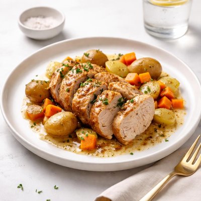 Image of Cool Kitchen Chop in a Crock Pot Dinner
