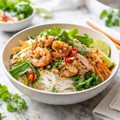 Image of Cool Noodles with Vietnamese Garnishes