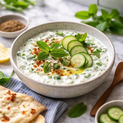 Image of Cooling Mint Cucumber Raita