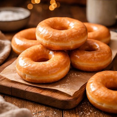 Image of Copycat Krispy Kreme Original Glazed Doughnuts