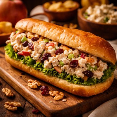 Image of Copycat Subway Orchard Chicken Salad Sub