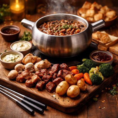 Image of Coq Au Vin Fondue from the Melting Pot