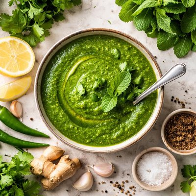 Image of Coriander and Mint Chutney