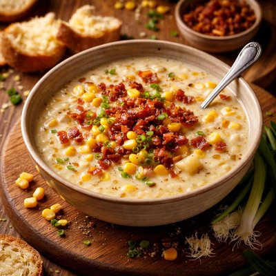 Image of Corn and Bacon Soup