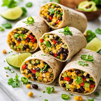 Image of Corn and Black Bean Wraps