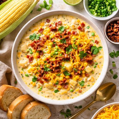 Image of Corn and Cheddar Chowder