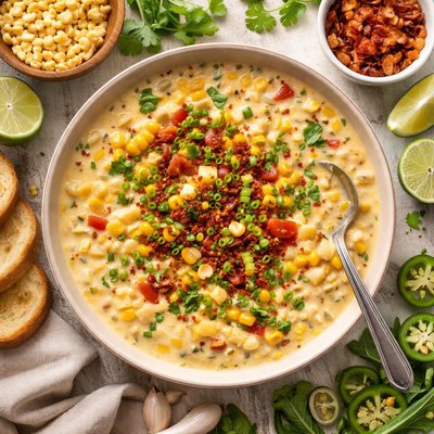 Image of Corn and Hominy Chowder