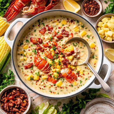 Image of Corn and Lobster Chowder