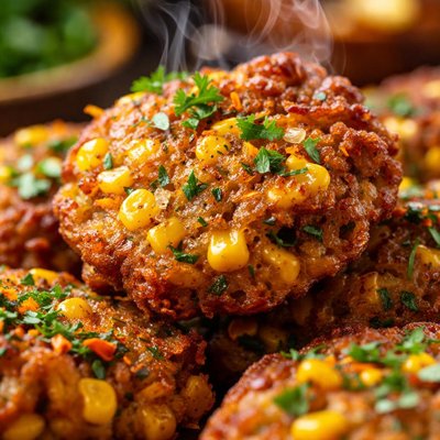 Image of Corn and Marigold Fritters Angola