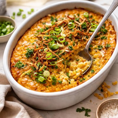 Image of Corn and Onion Pudding