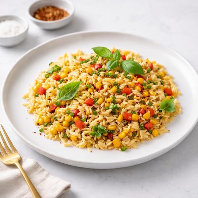 Image of Corn and Pepper Orzo