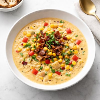 Image of Corn and Red Pepper Chowder