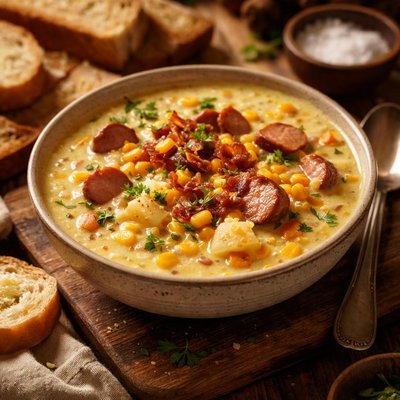 Image of Corn and Sausage Chowder