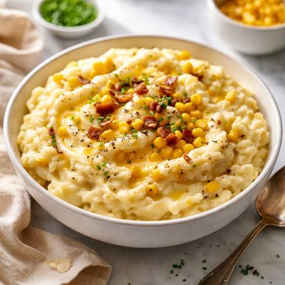 Image of Corn and Smoked Mozzarella Mashed Potatoes