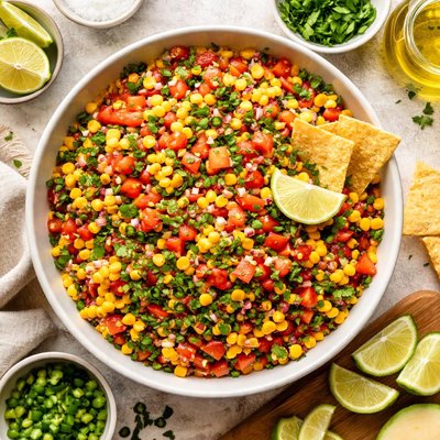 Image of Corn and Tomato Salsa with Cilantro