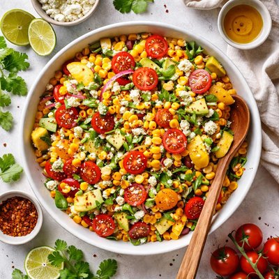 Image of Corn and Tomato Scramble Gourmet Summer Salad